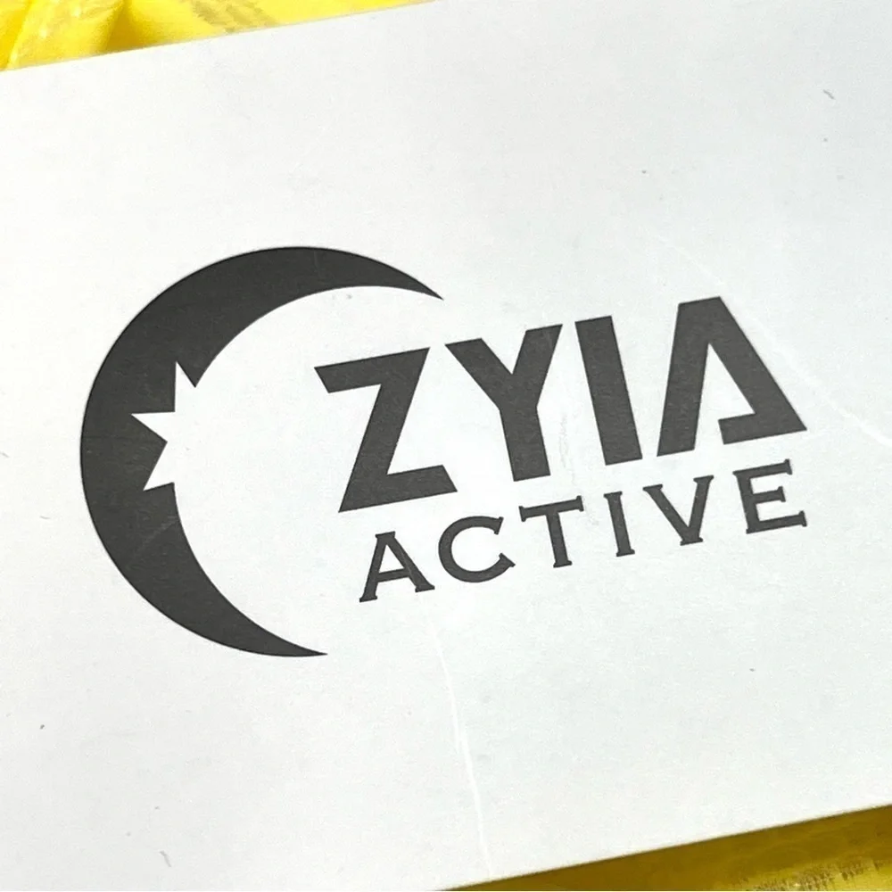 Zyia Active Lemon Nimbus Split Back Yellow Athletic Tank Top Women’s Large - Picture 11 of 14